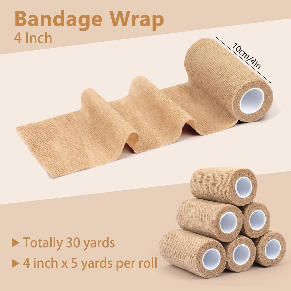 BEVTEE bandage wrap applied to a wrist showing elastic comfort and adhesion