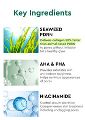 BE+WANTS Seaweed PDRN Glow Peel Off Jelly Mask exfoliates dead skin for smoother texture.