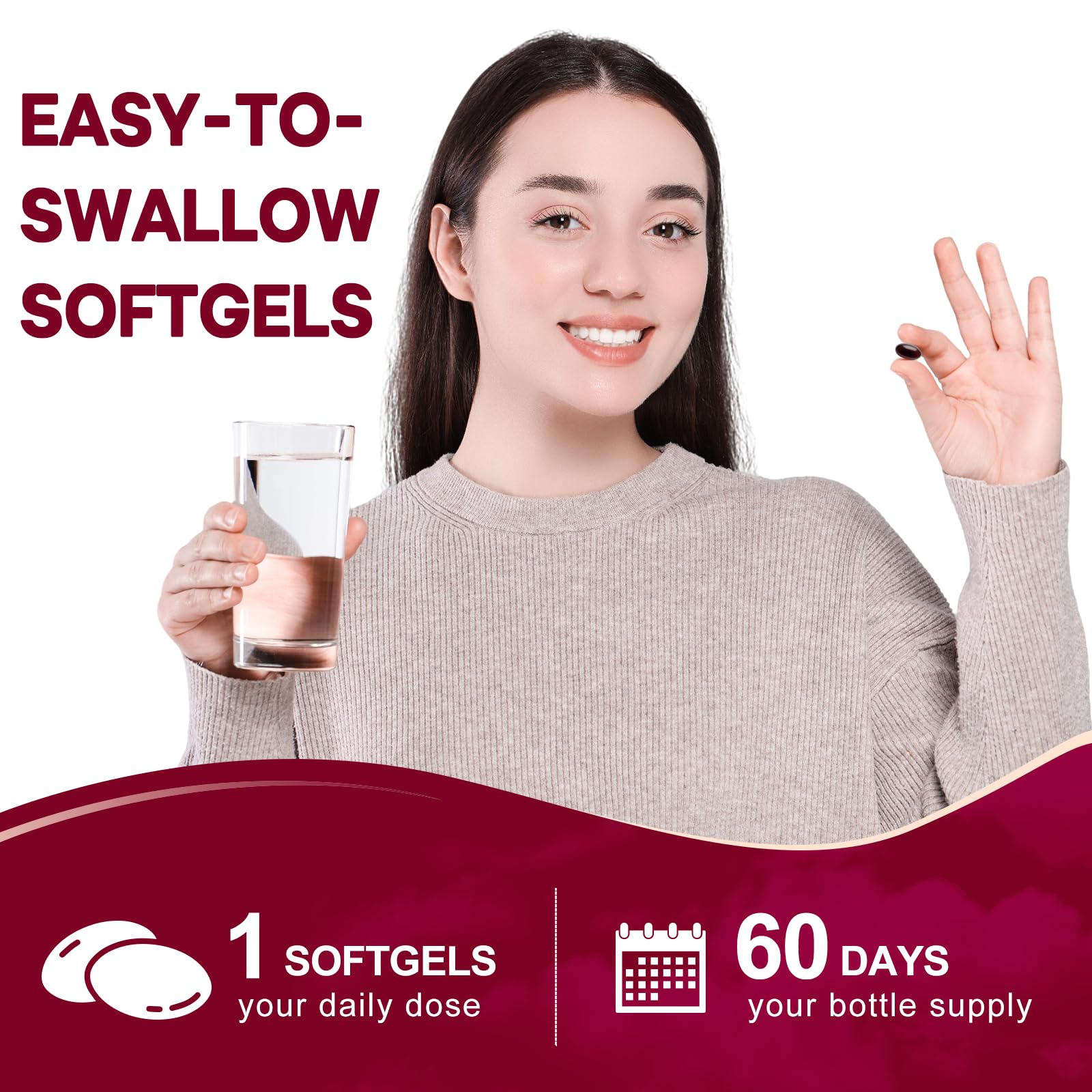 BEWORD astaxanthin bottle on a minimalist surface, ideal for everyday wellness.