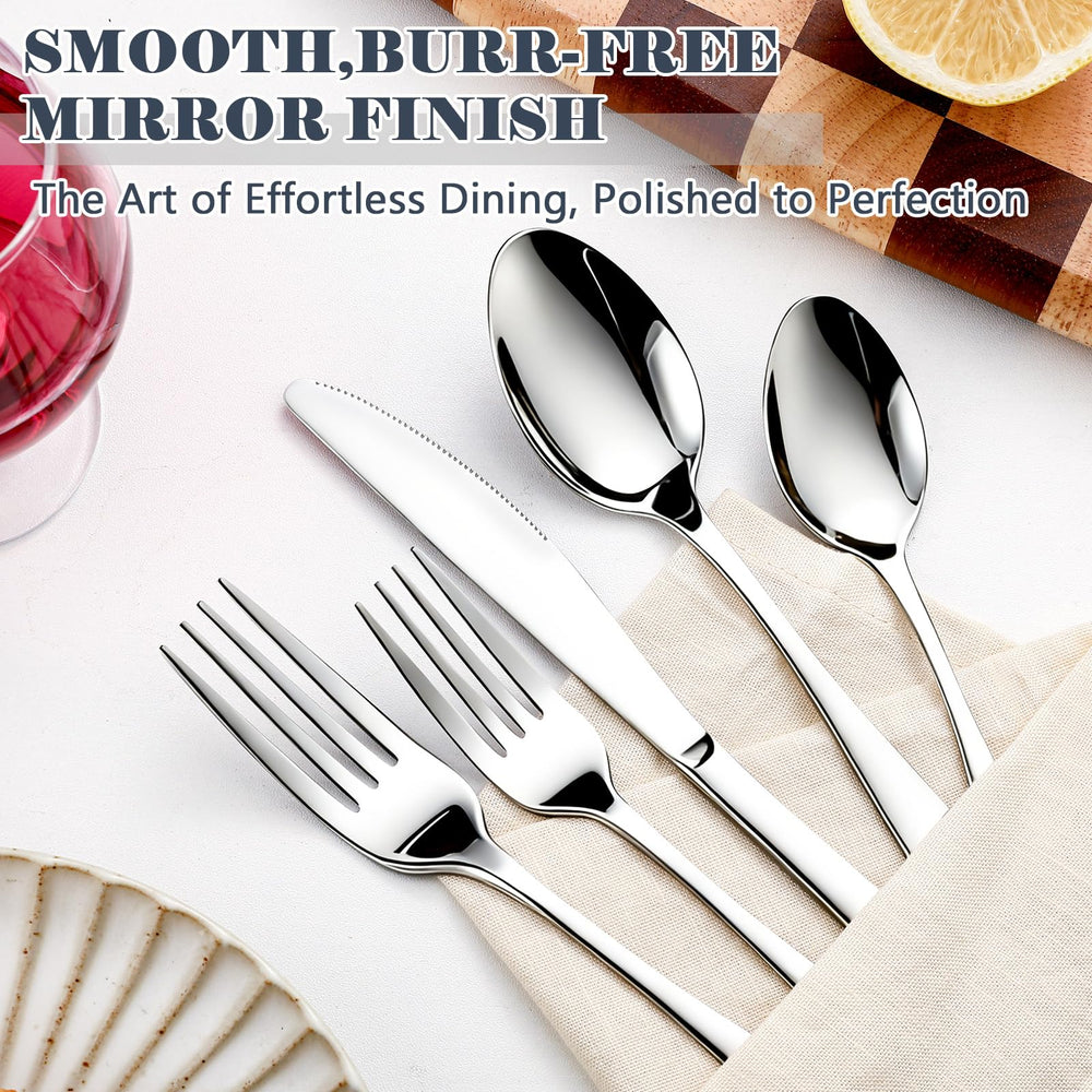BEWOS flatware is dishwasher safe for easy cleanup