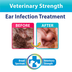 BEXLEY LABS Curaseb dog ear cleaner for dogs promotes refreshed, deodorized ears.