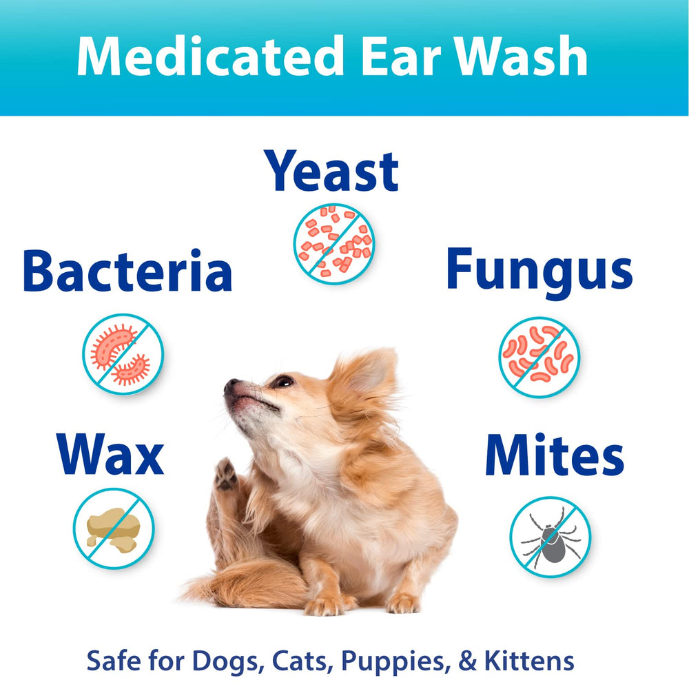 Curaseb ear cleanser foam close-up showing cleansing action.