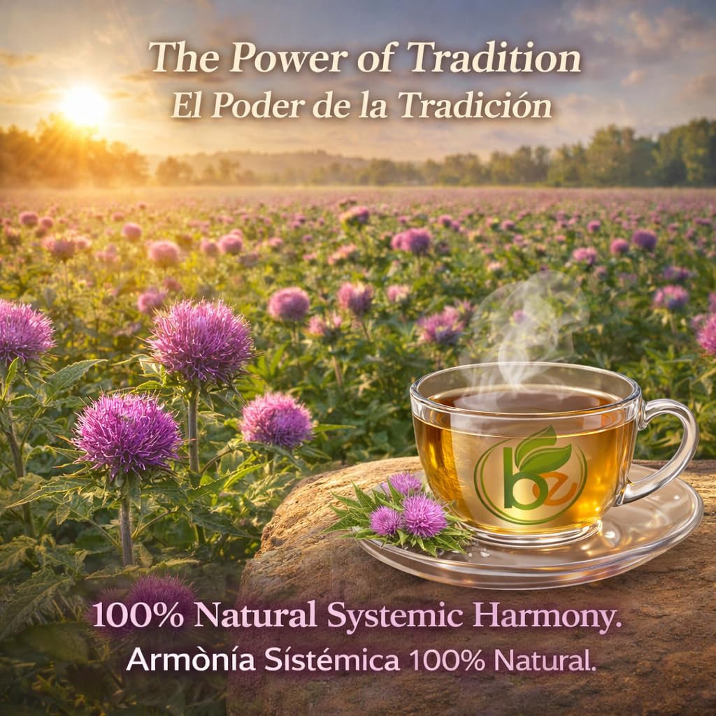 B-Experts Cardo Mariano tea steeping reveals earthy aroma