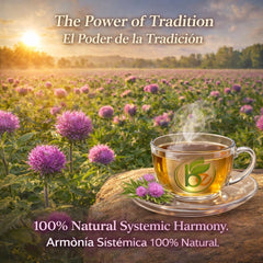 B-Experts Cardo Mariano tea steeping reveals earthy aroma