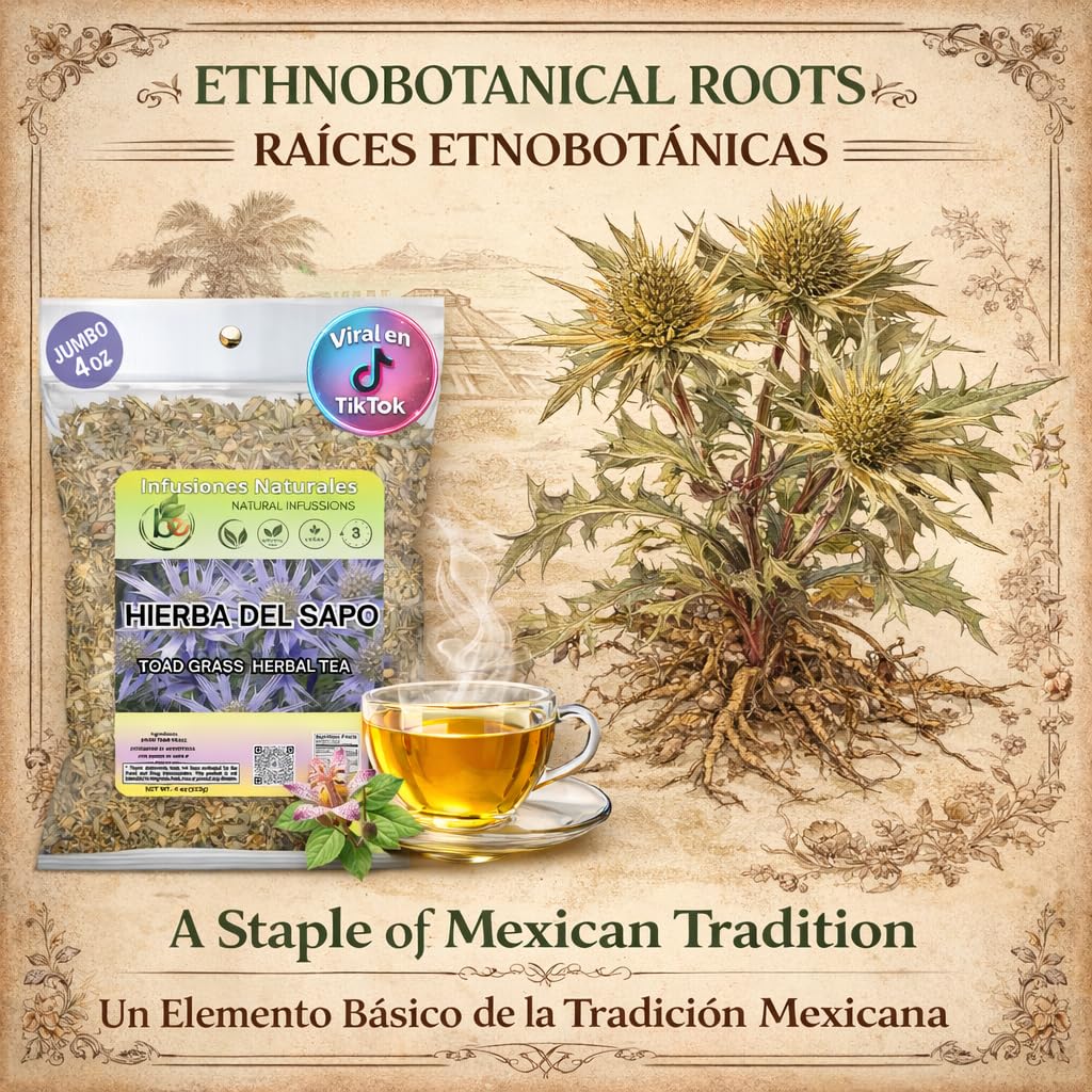 B-Experts Hierba del Sapo non-GMO certification on packaging