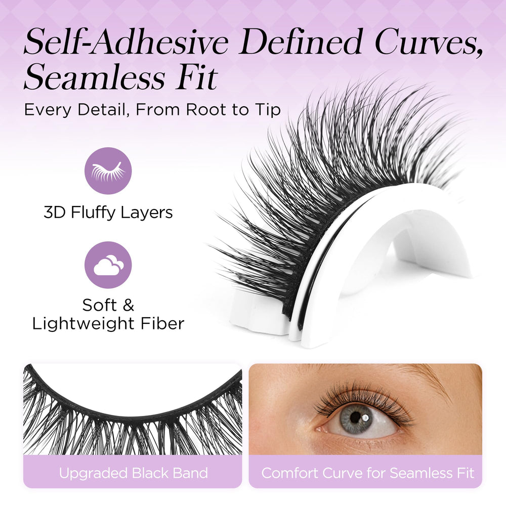 BEYELIAN liner-effect black lash band blends naturally for subtle definition
