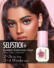 BEYELIAN Sensitive Lash Cluster Glue applicator-tip close-up showing smooth application.