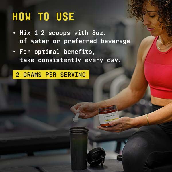 Beyond Raw Creatine HCl powder unopened tub on a shelf