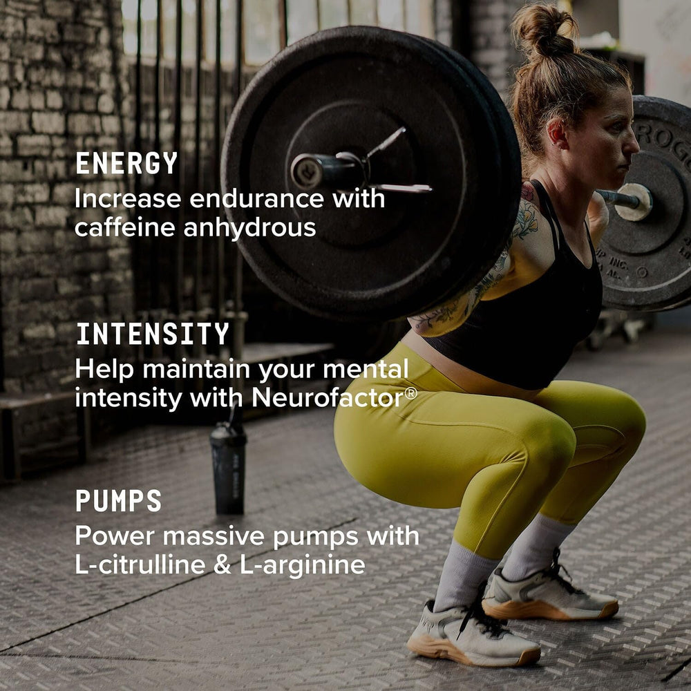 BEYOND RAW LIT On The Go label highlights caffeine and pumps ingredients