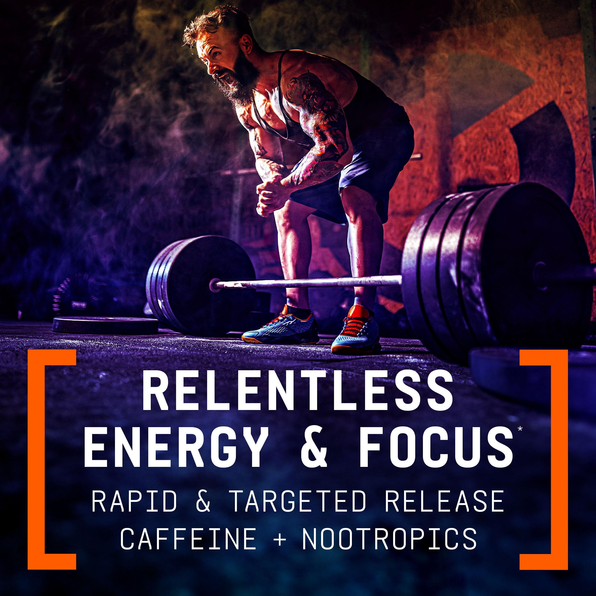 Beyond Raw LIT V2 ingredients panel highlights key performance ingredients.