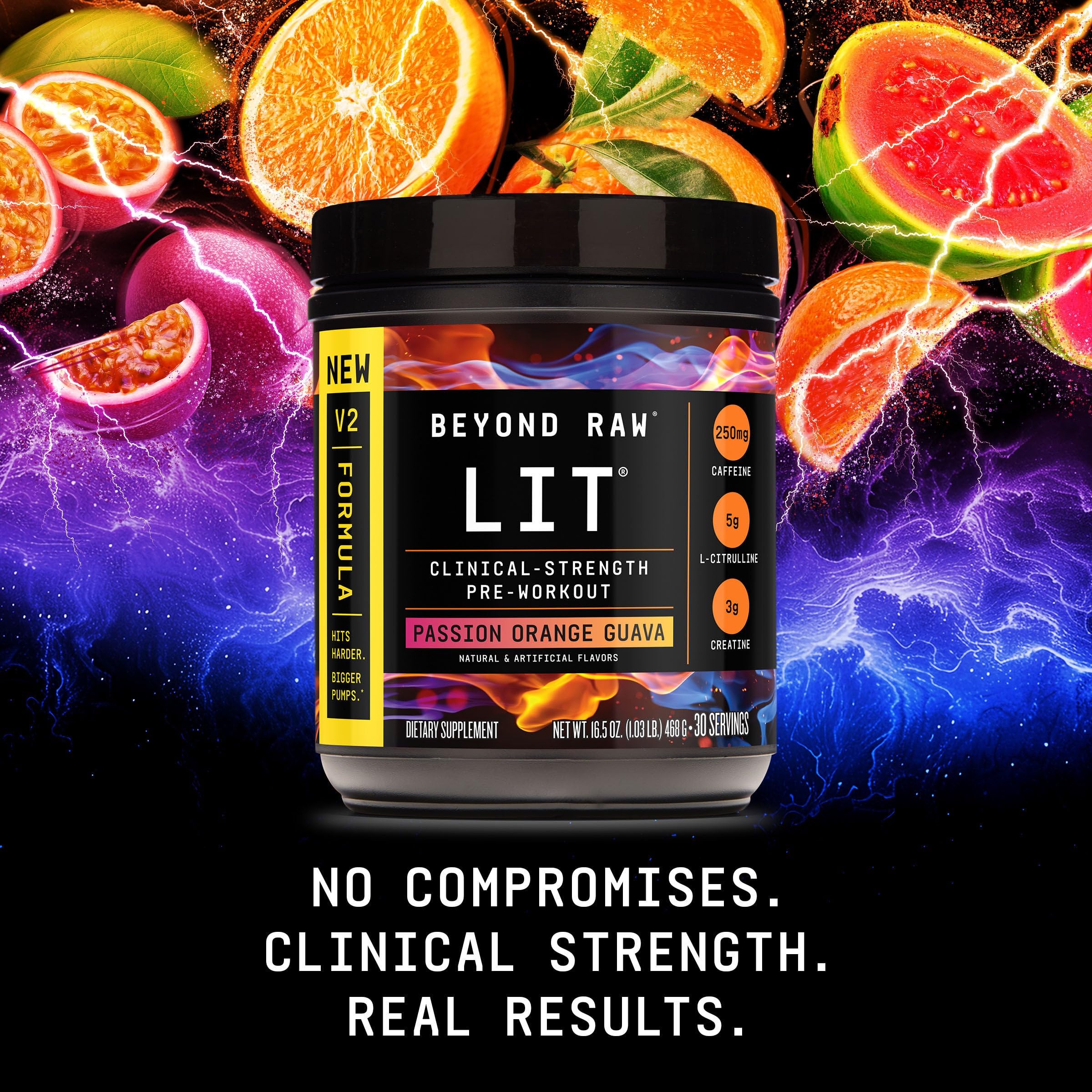 Beyond Raw LIT V2 product on shelf conveys reliability
