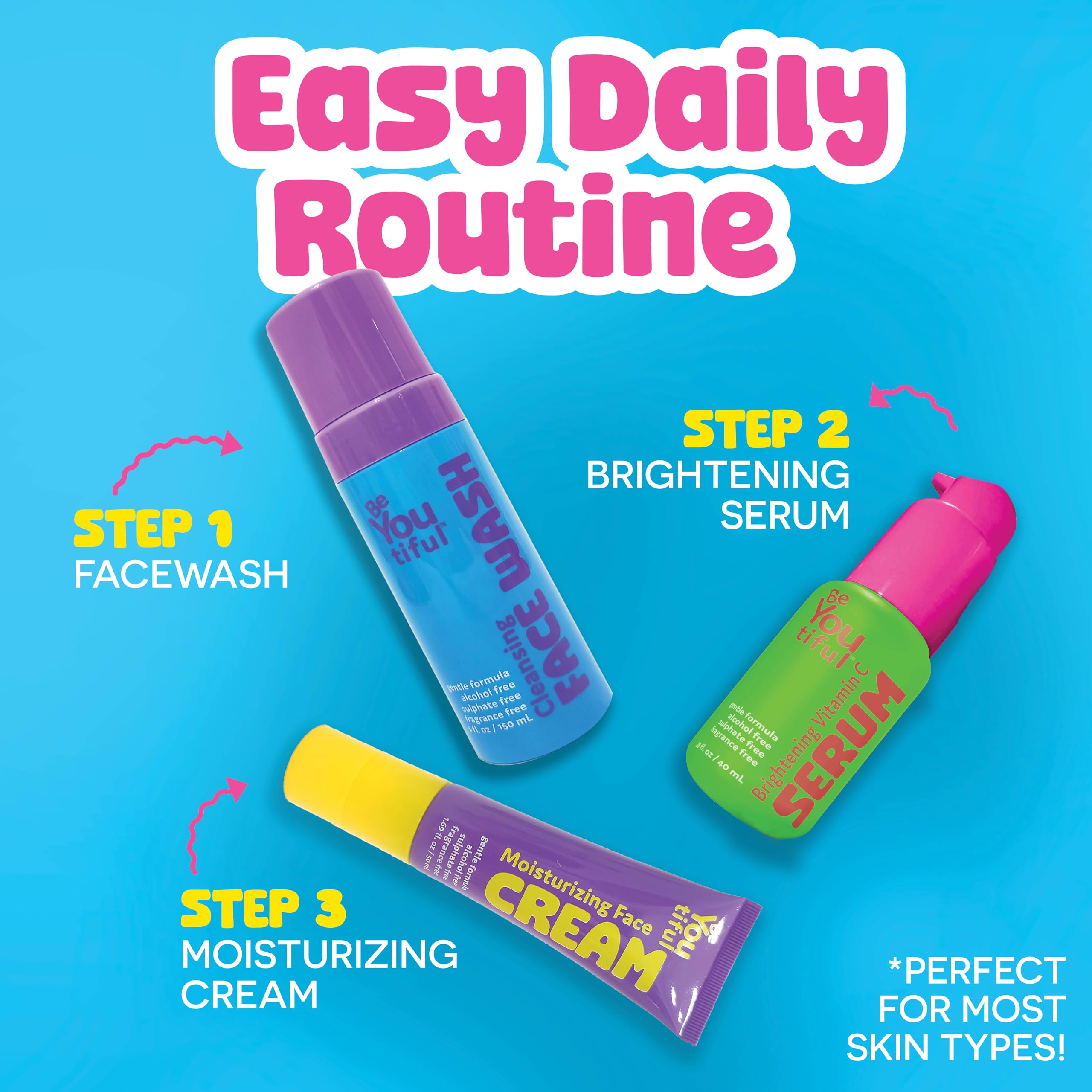 BeYOUtiful unscented facial cleanser close-up on safe, all-skin types.