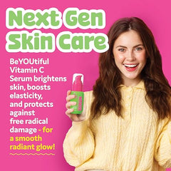 BeYOUtiful serum packaging box highlighting gift-ready packaging for teens.