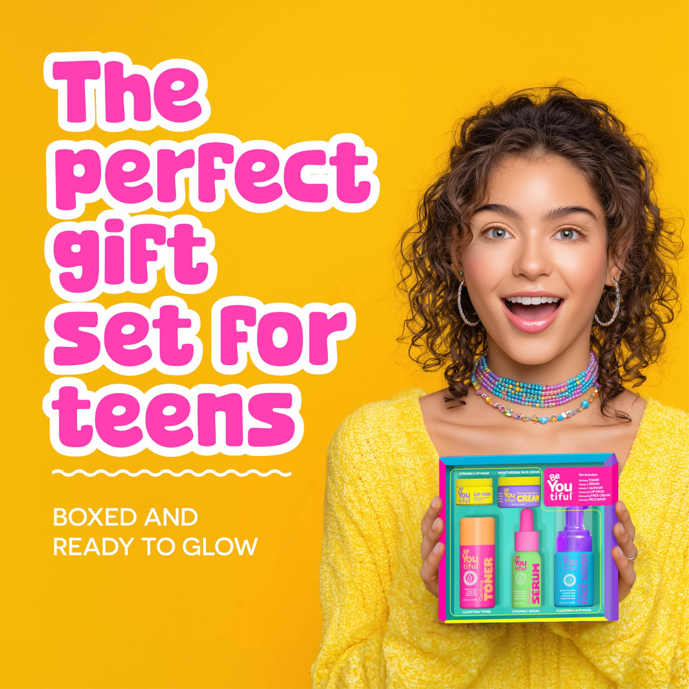 BeYoutiful skin care gift set mini face wash for travel-ready care