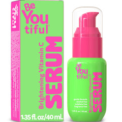 BeYOUtiful Vitamin C Serum bottle for teen skincare brightening routine.