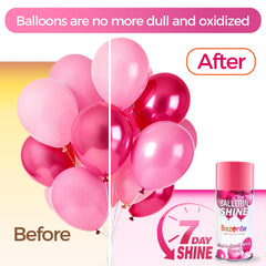 Bezente Balloon Shine Spray mist provides quick, even gloss across balloons.