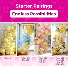 Bezente premium latex balloons for sunflower-themed wedding and party decor.