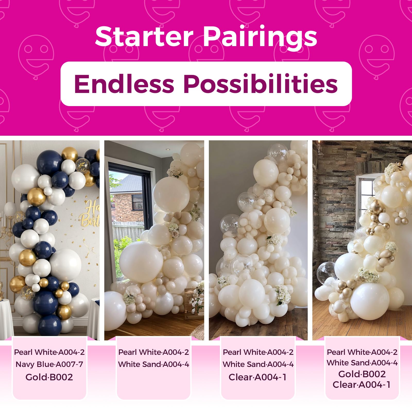 Bezente wedding decor balloons premium latex for a luxe look.