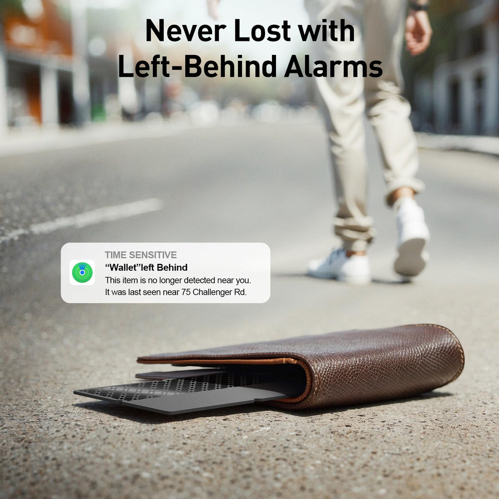 BFADEHA next to a credit card showing compact, wallet-friendly size