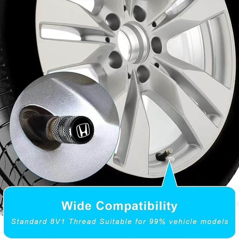 BFIVEANTE cap on wheel demonstrates secure seal and sleek black look.