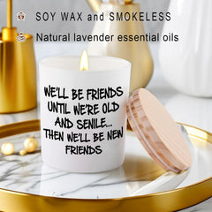 BFJLIFE lavender-soy-candle relaxes the mind, ideal for evenings of reading or meditation.