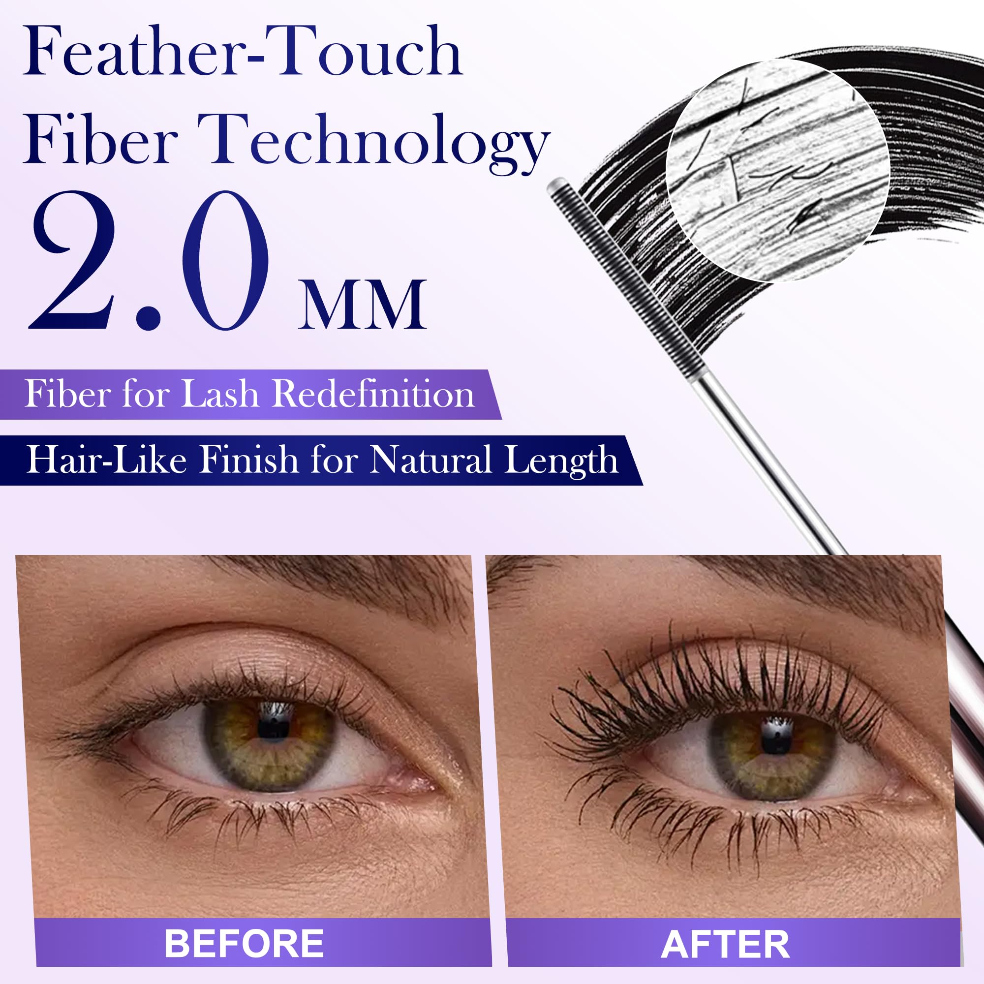 BFQ Iron Wand Mascara waterproof-formula resists smudging in humidity.