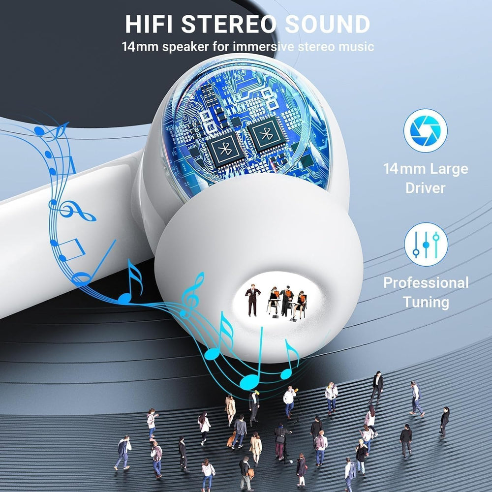 BGAVENROL 3D stereo drivers deliver rich bass and clear treble for dynamic listening.