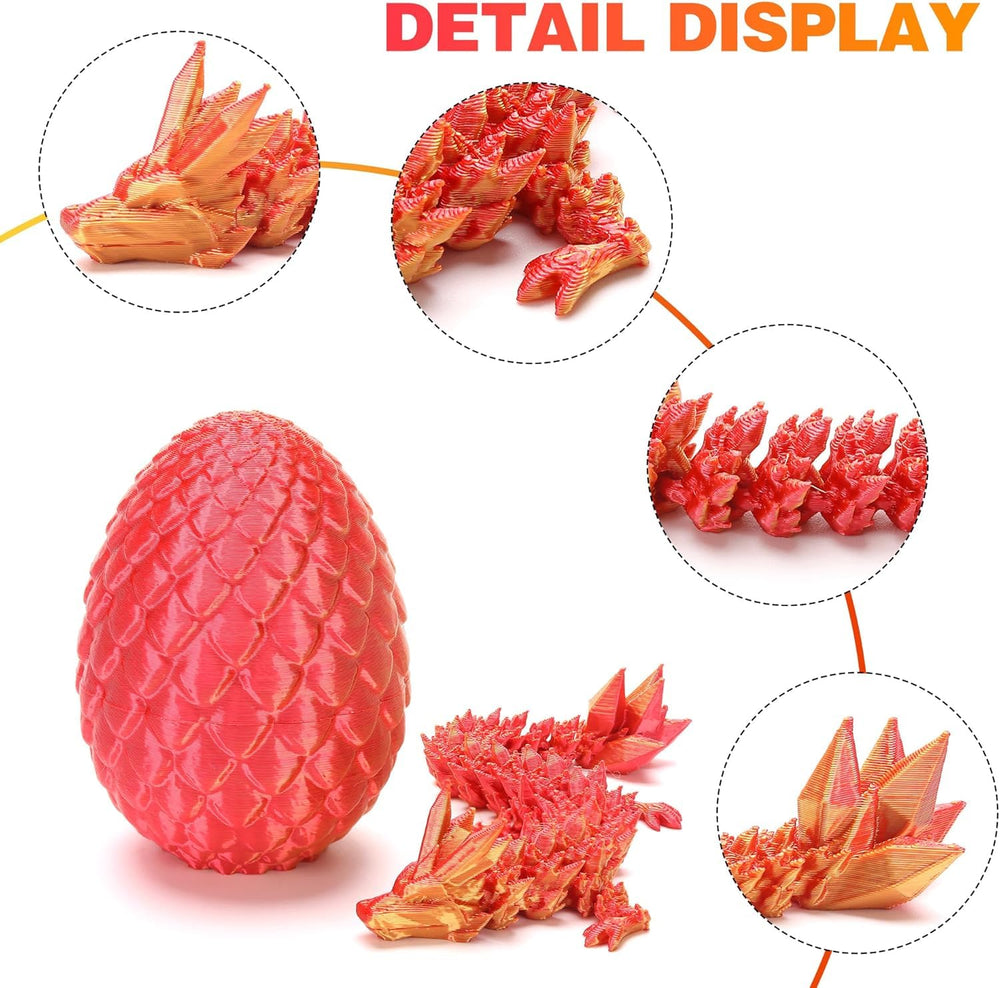 bgezxuy articulated crystal dragon revealed from egg in vibrant colors
