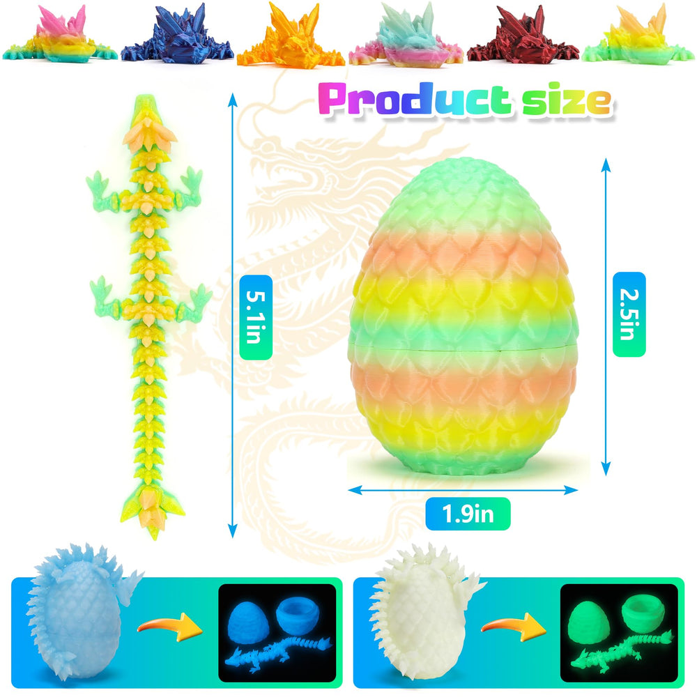 Bgezxuy durable 3D-printed dragon egg set for long-lasting imaginative fun