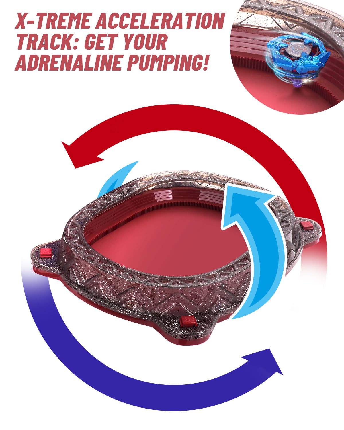 BGOVTAPO X Stadium burst feature demonstrating bursts during high-impact hits.