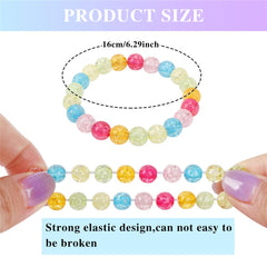 BGSHEMNI pink love bracelet featuring elastic fit for quick, comfy toddler access.