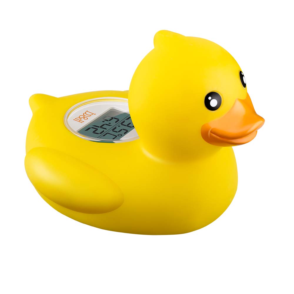 B&H Baby Bath Thermometer floats as a classic duck while displaying bath temperature clearly.