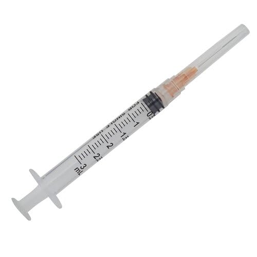 BH Supplies 3ml Luer Lock Syringe with 23G tip for precise, leak-free dispensing.
