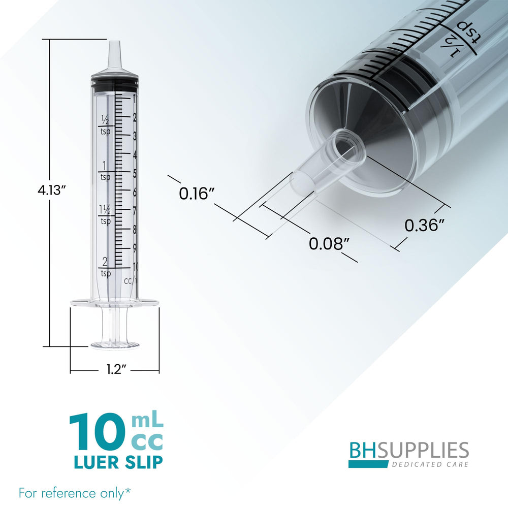 Luer slip tip enables quick attachment and smooth dispensing.