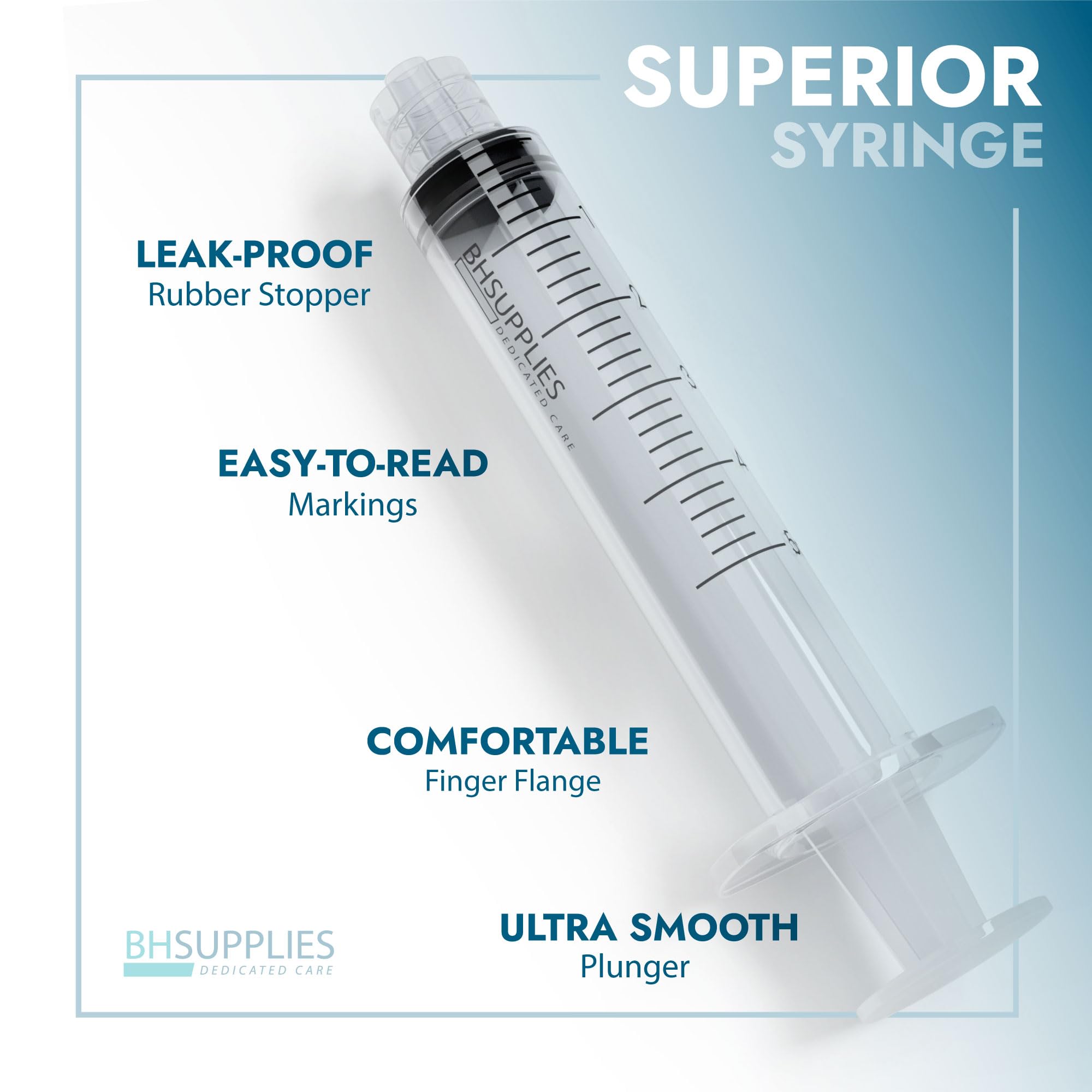 BH SUPPLIES no-needle syringe ideal for versatile home or clinic applications.