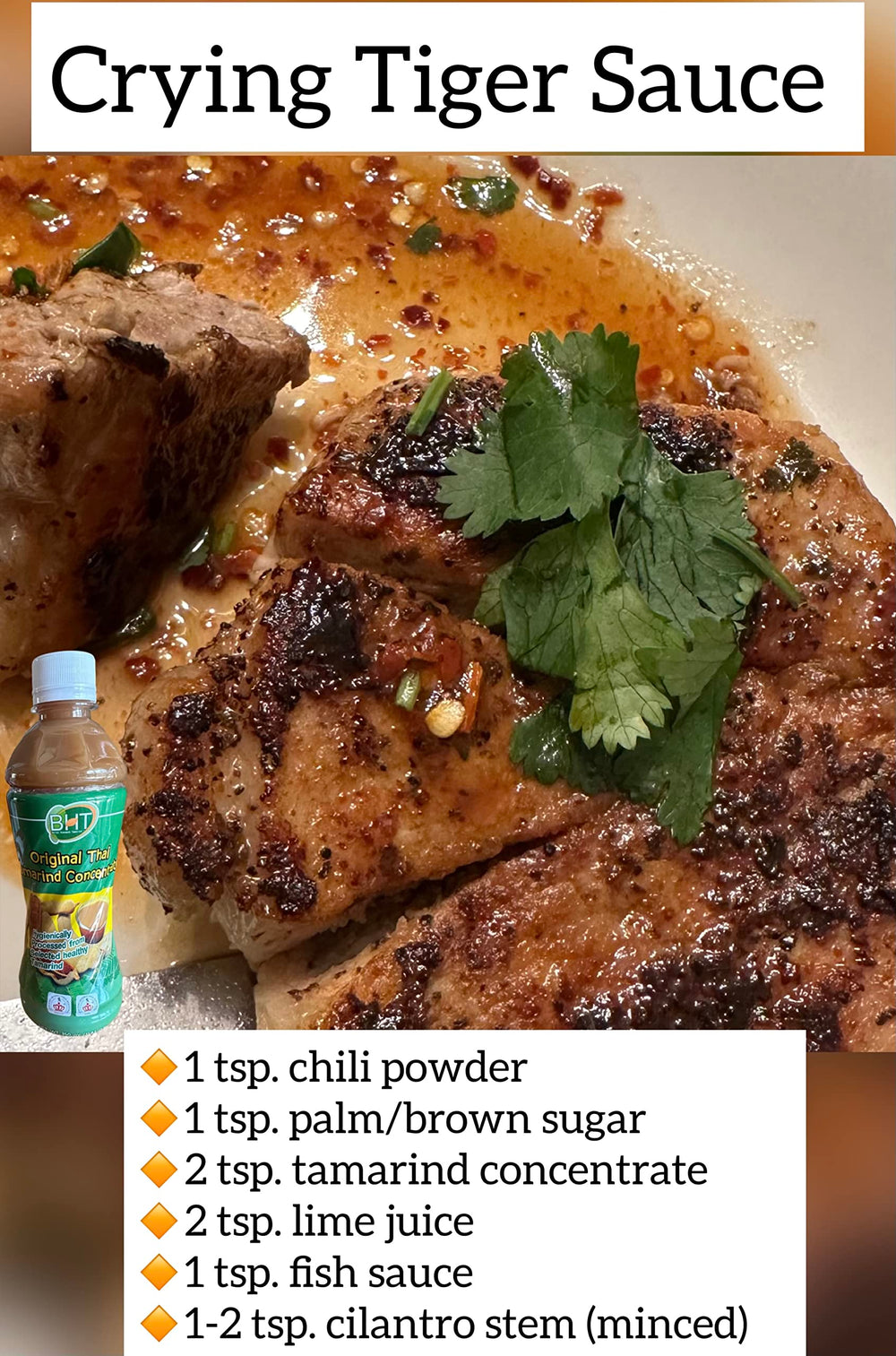 BHT tamarind concentrate topping on Greek yogurt for a tangy kick