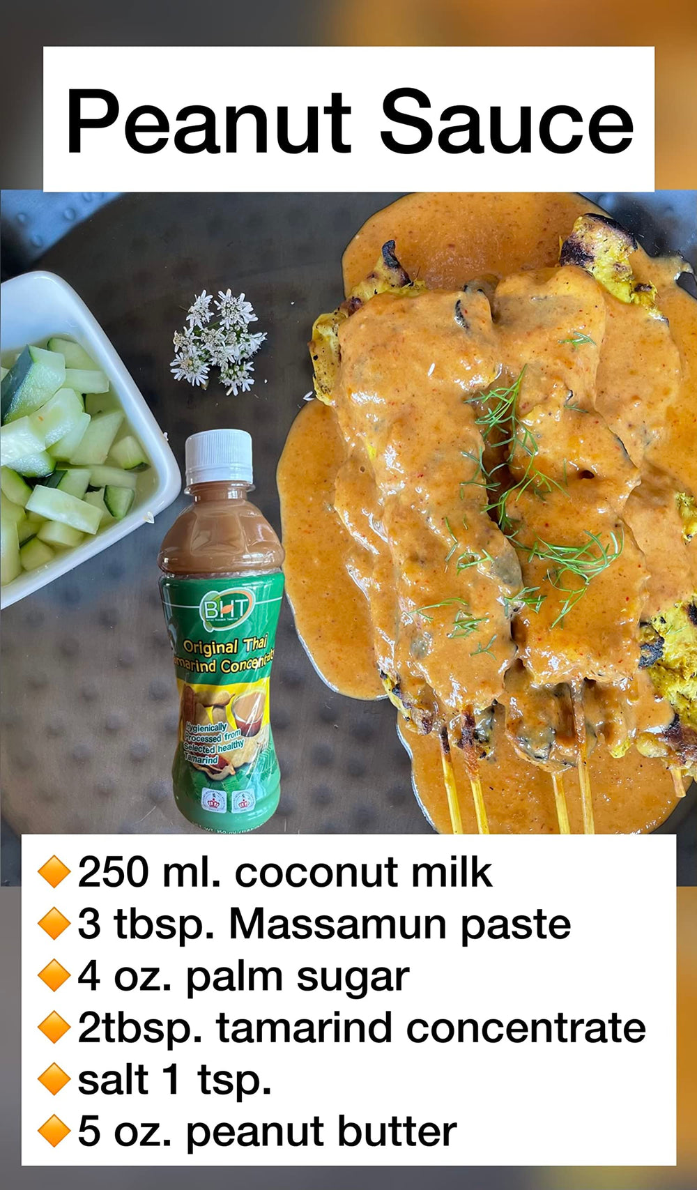 BHT tamarind concentrate glaze for pineapple fried rice with brightness
