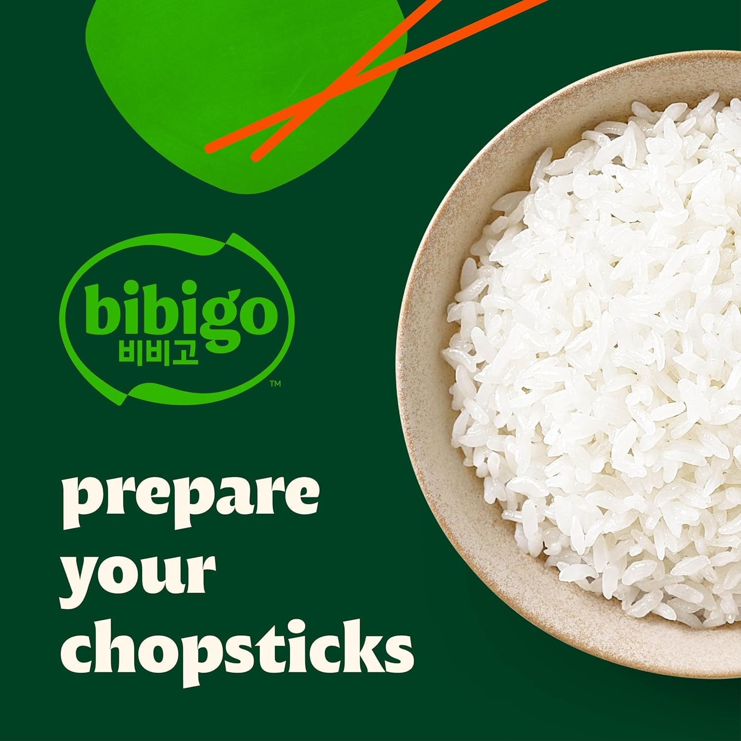 Bibigo non-GMO Project verified label on package, trusted quality.