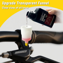 Bibokltiy 150ml mineral oil fluid bottle ready for on-the-go service.