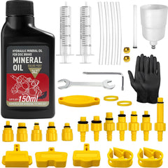 Bibokltiy brake bleed kit with 12 adapters for multiple bike models.