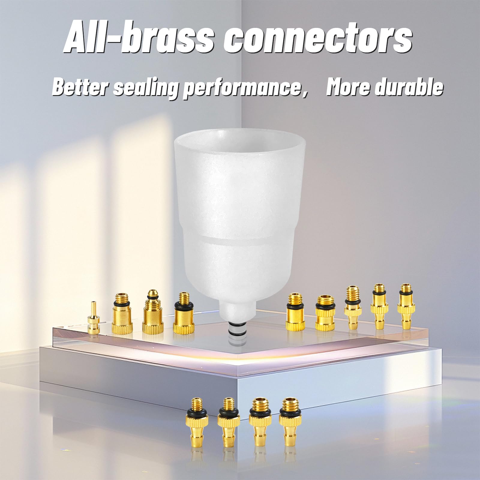 Bibokltiy clear funnel enables precise oil flow during brake fluid filling