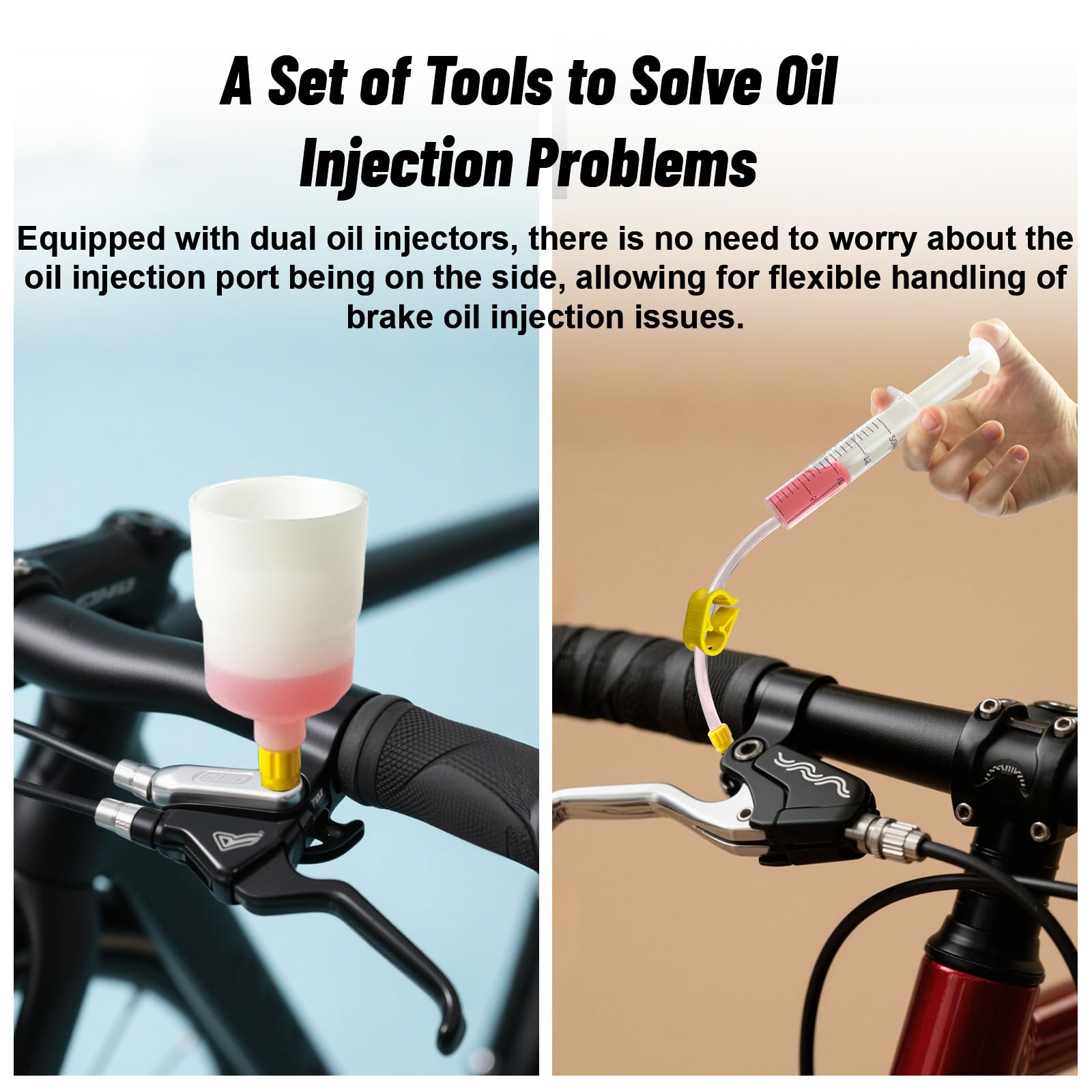 Bibokltiy piston stoppers and a wrench aid brake maintenance.