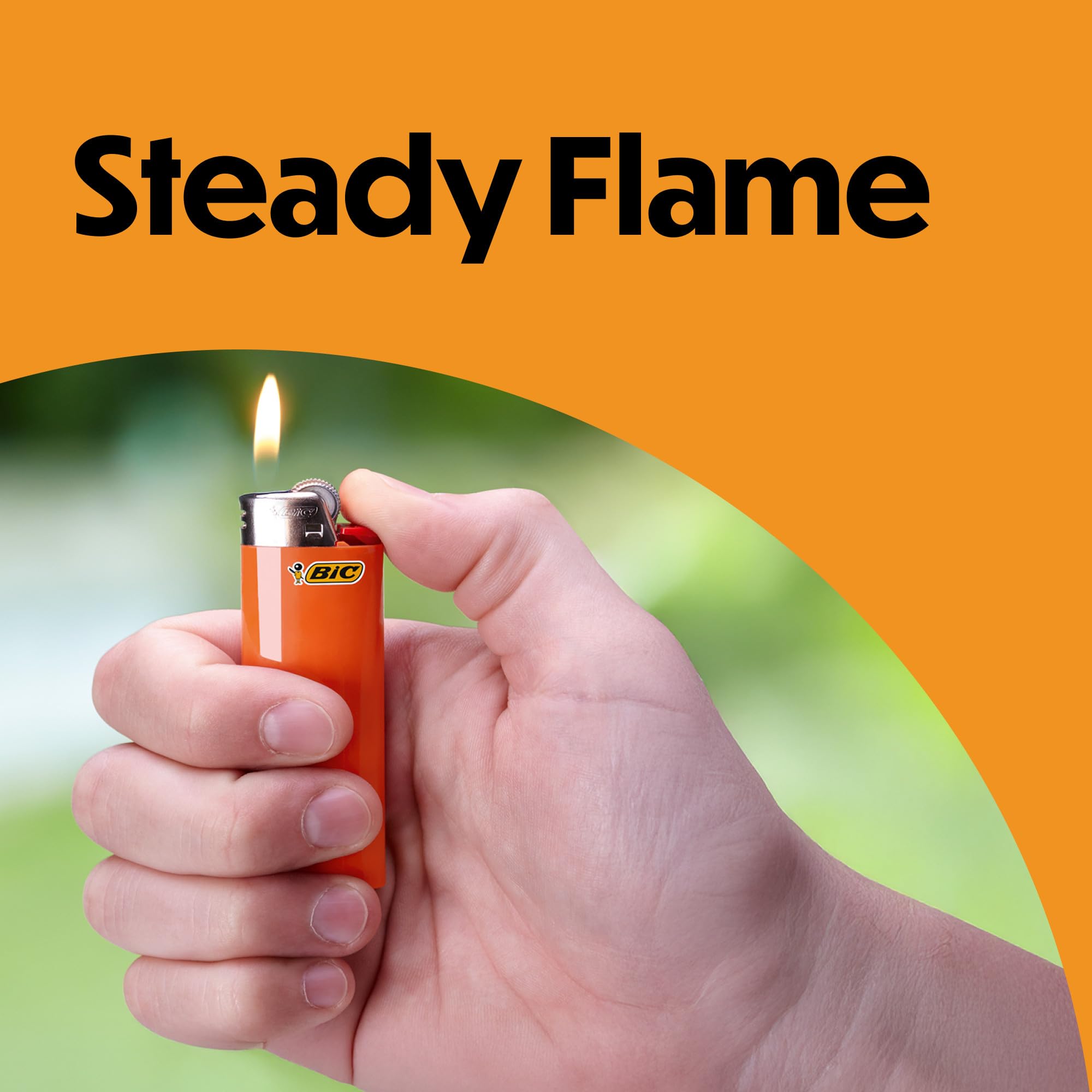 BIC Classic lighter 100% quality inspected for reliable ignition.