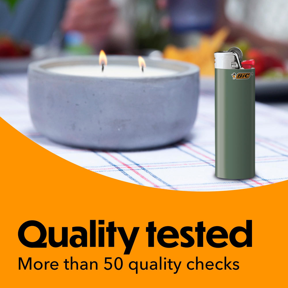 BIC Classic Maxi Pocket green 12-pack ideal for camping and kitchen use