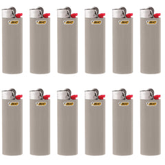 BIC Classic Maxi Pocket Lighter gray compact design for everyday use.