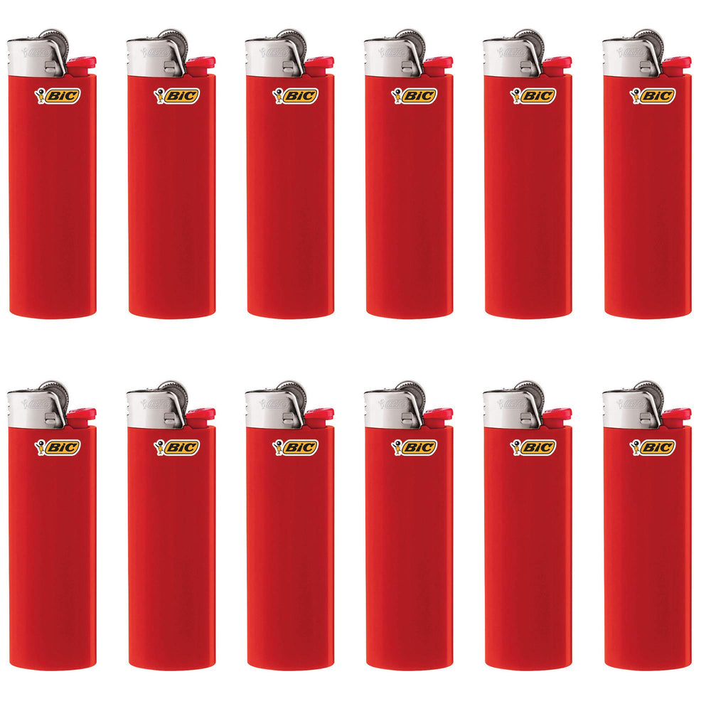 BIC Classic Maxi Pocket red lighter back view highlighting safety and quality