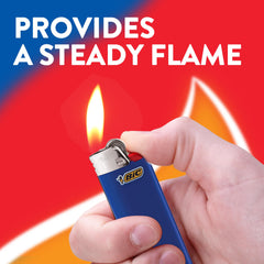 BIC Classic Maxi Pocket red lighter ignition area for quick flame