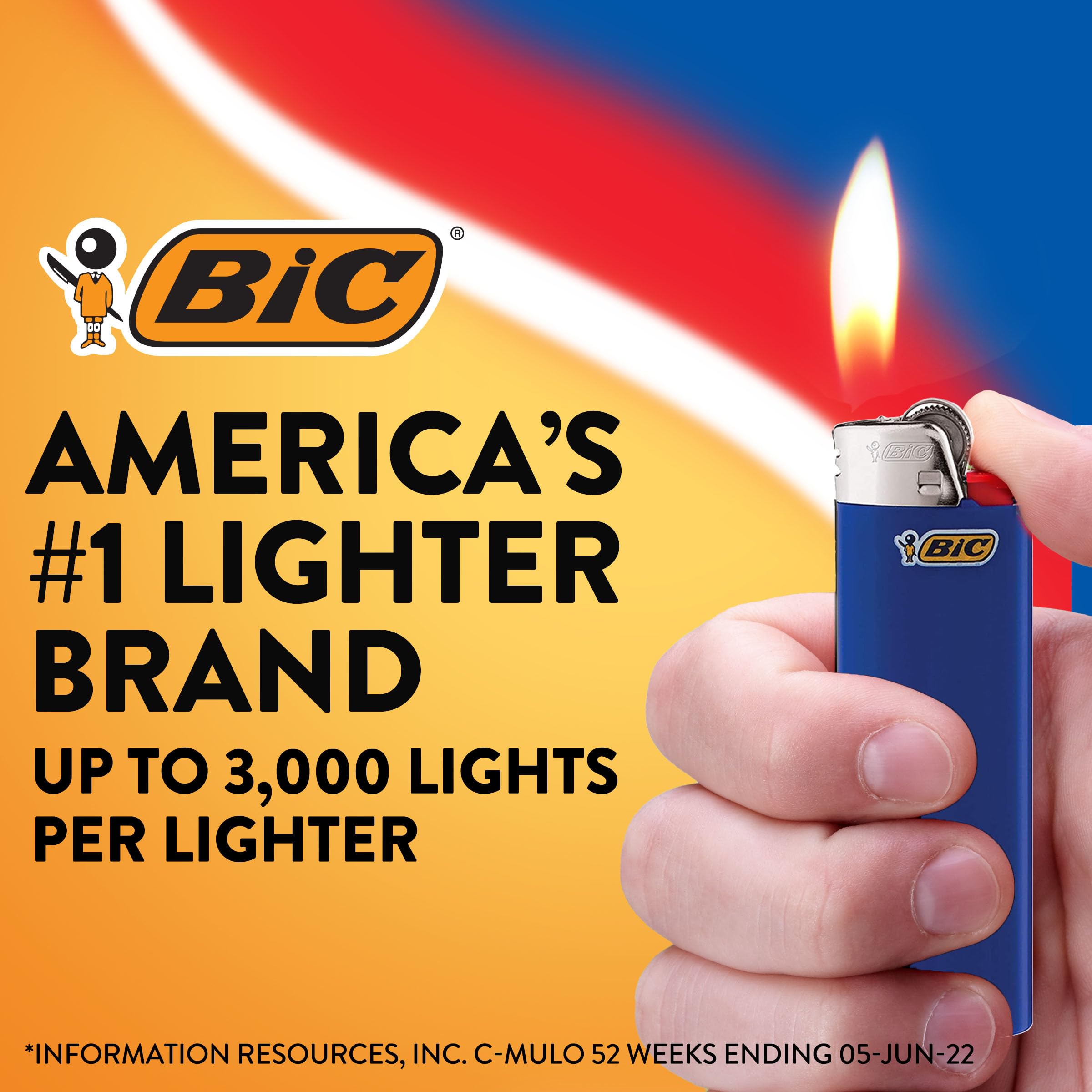 BIC Classic Maxi Pocket red lighter set of 12 ready to use