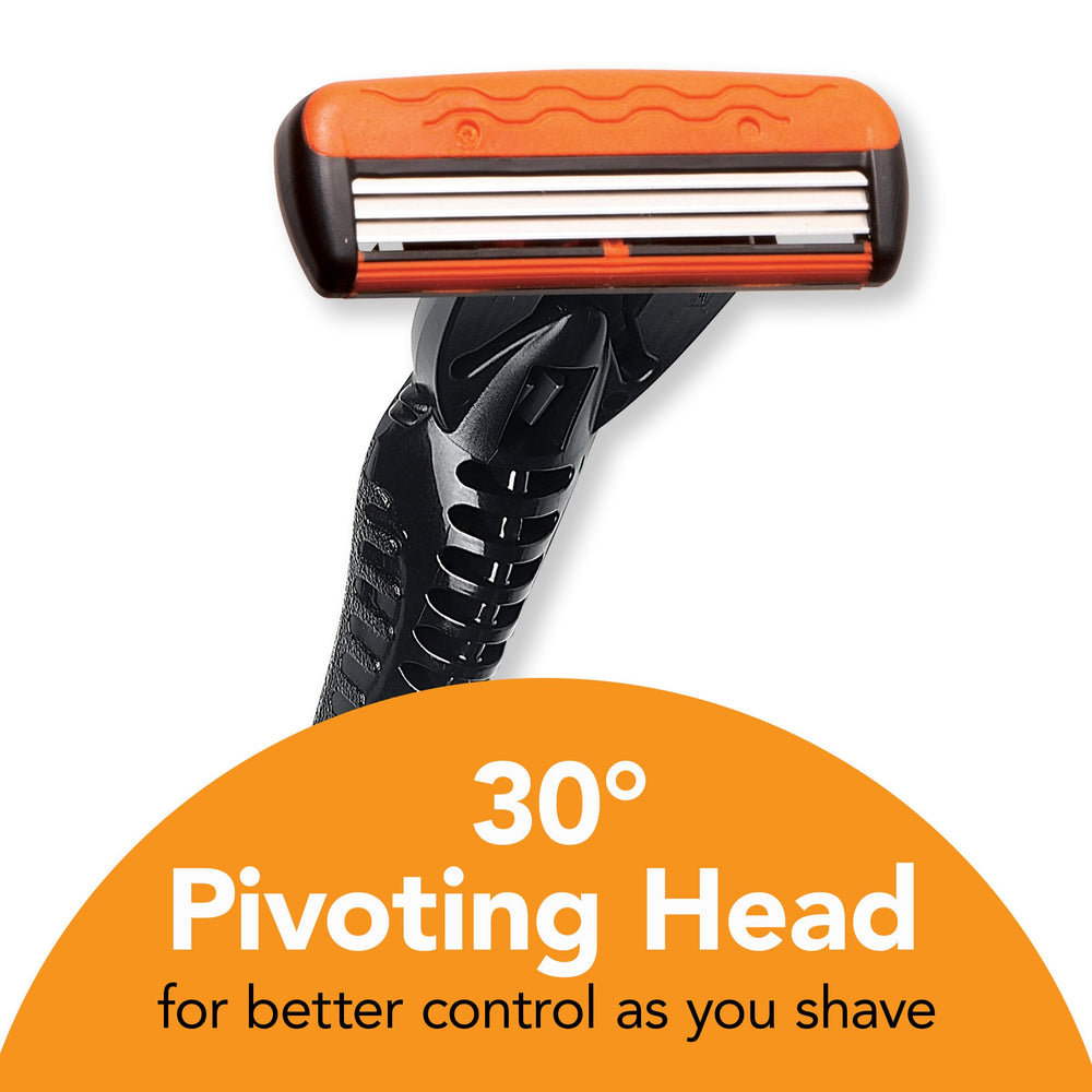 BIC Comfort 3 ergonomic anti-slip handle for secure shaving