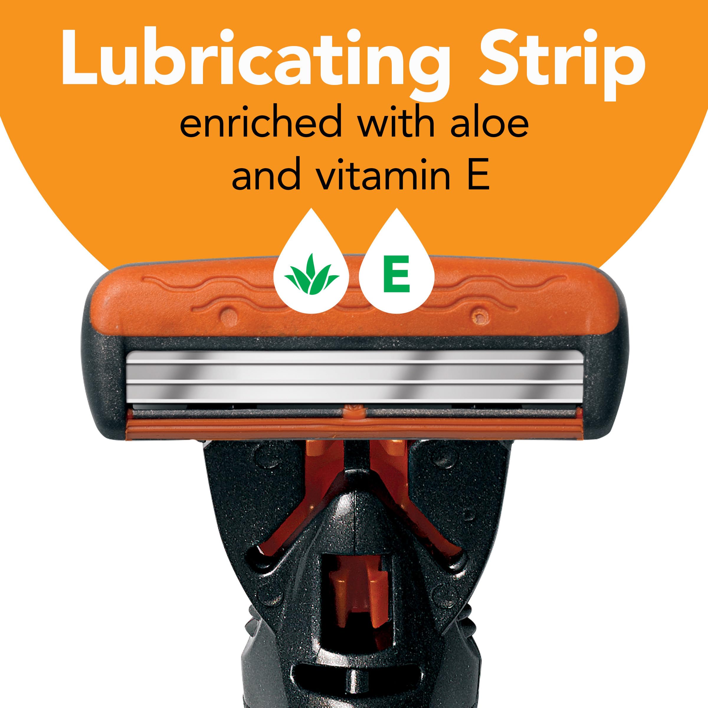 BIC Comfort 3 lubricating strip with aloe and vitamin E for glide